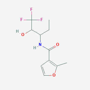 2-methyl-N-(1,1,1-trifluoro-2-hydroxypentan-3-yl)furan-3-carboxamide