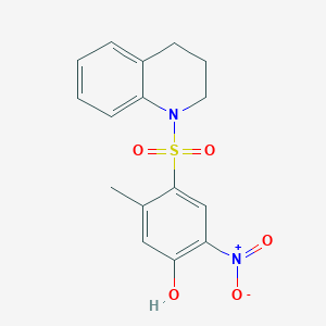 4-(3,4-dihydro-2H-quinolin-1-ylsulfonyl)-5-methyl-2-nitrophenol