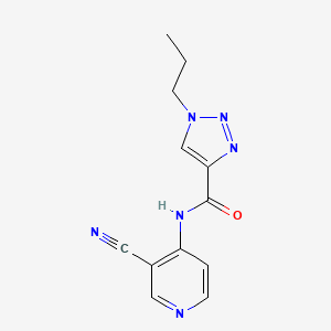 N-(3-cyanopyridin-4-yl)-1-propyltriazole-4-carboxamide