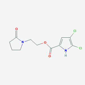 2-(2-oxopyrrolidin-1-yl)ethyl 4,5-dichloro-1H-pyrrole-2-carboxylate