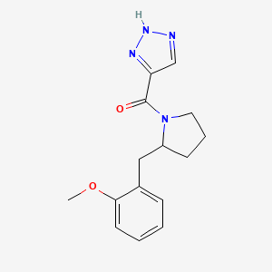 [2-[(2-methoxyphenyl)methyl]pyrrolidin-1-yl]-(2H-triazol-4-yl)methanone