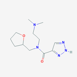 molecular formula C12H21N5O2 B7055931 N-[2-(dimethylamino)ethyl]-N-(oxolan-2-ylmethyl)-2H-triazole-4-carboxamide 