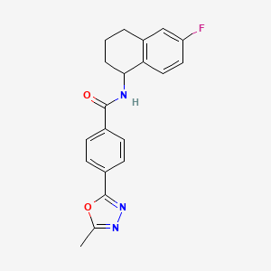 N-(6-fluoro-1,2,3,4-tetrahydronaphthalen-1-yl)-4-(5-methyl-1,3,4-oxadiazol-2-yl)benzamide