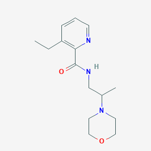 3-ethyl-N-(2-morpholin-4-ylpropyl)pyridine-2-carboxamide