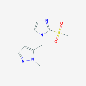 1-[(2-Methylpyrazol-3-yl)methyl]-2-methylsulfonylimidazole