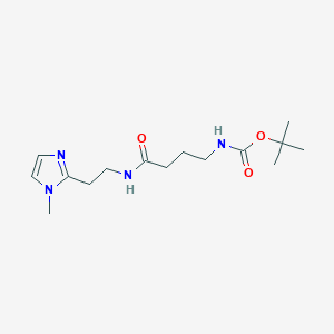 tert-butyl N-[4-[2-(1-methylimidazol-2-yl)ethylamino]-4-oxobutyl]carbamate