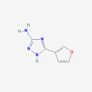 molecular formula C6H6N4O B070561 5-(furan-3-yl)-4H-1,2,4-triazol-3-amine CAS No. 161793-04-0