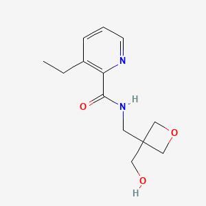 3-ethyl-N-[[3-(hydroxymethyl)oxetan-3-yl]methyl]pyridine-2-carboxamide