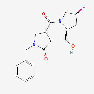 1-benzyl-4-[(2S,4S)-4-fluoro-2-(hydroxymethyl)pyrrolidine-1-carbonyl]pyrrolidin-2-one