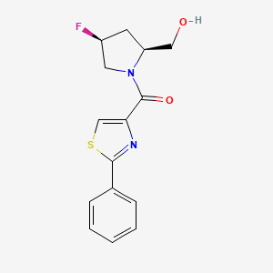 [(2S,4S)-4-fluoro-2-(hydroxymethyl)pyrrolidin-1-yl]-(2-phenyl-1,3-thiazol-4-yl)methanone