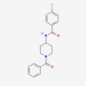 N-(1-benzoylpiperidin-4-yl)-4-iodobenzamide