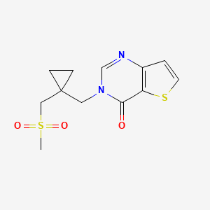 3-[[1-(Methylsulfonylmethyl)cyclopropyl]methyl]thieno[3,2-d]pyrimidin-4-one