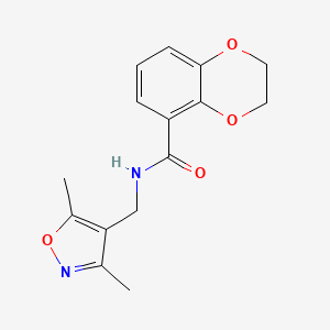 N-[(3,5-dimethyl-1,2-oxazol-4-yl)methyl]-2,3-dihydro-1,4-benzodioxine-5-carboxamide