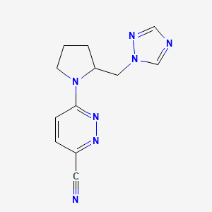 6-[2-(1,2,4-Triazol-1-ylmethyl)pyrrolidin-1-yl]pyridazine-3-carbonitrile