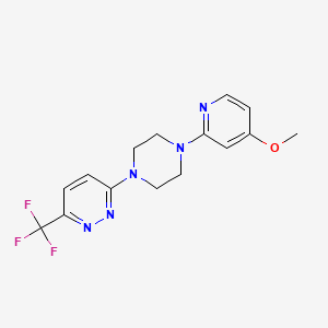 3-[4-(4-Methoxypyridin-2-yl)piperazin-1-yl]-6-(trifluoromethyl)pyridazine