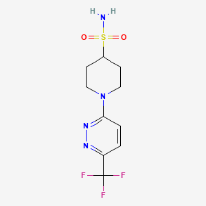 1-[6-(Trifluoromethyl)pyridazin-3-yl]piperidine-4-sulfonamide