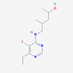 5-[(6-Ethyl-5-fluoropyrimidin-4-yl)amino]-4-methylpentan-2-ol