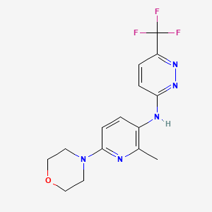 N-(2-methyl-6-morpholin-4-ylpyridin-3-yl)-6-(trifluoromethyl)pyridazin-3-amine