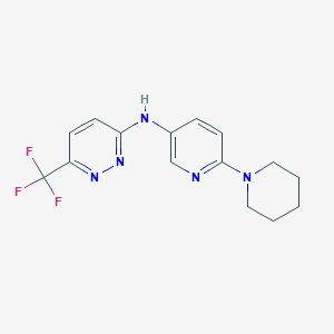 N-(6-piperidin-1-ylpyridin-3-yl)-6-(trifluoromethyl)pyridazin-3-amine