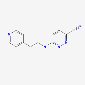 6-[Methyl(2-pyridin-4-ylethyl)amino]pyridazine-3-carbonitrile