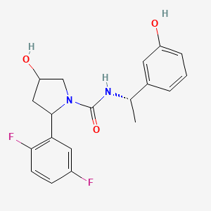 2-(2,5-difluorophenyl)-4-hydroxy-N-[(1S)-1-(3-hydroxyphenyl)ethyl]pyrrolidine-1-carboxamide