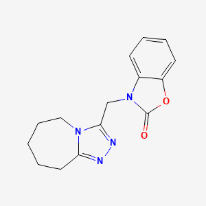 3-(6,7,8,9-tetrahydro-5H-[1,2,4]triazolo[4,3-a]azepin-3-ylmethyl)-1,3-benzoxazol-2-one