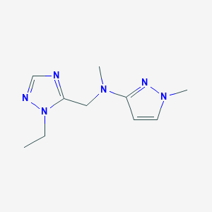 N-[(2-ethyl-1,2,4-triazol-3-yl)methyl]-N,1-dimethylpyrazol-3-amine