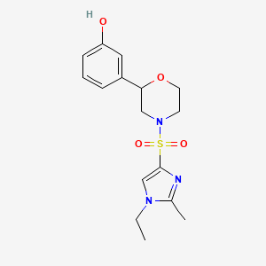 3-[4-(1-Ethyl-2-methylimidazol-4-yl)sulfonylmorpholin-2-yl]phenol