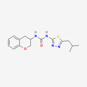 1-(3,4-dihydro-2H-chromen-3-yl)-3-[5-(2-methylpropyl)-1,3,4-thiadiazol-2-yl]urea