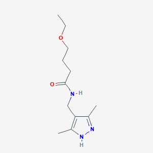 N-[(3,5-dimethyl-1H-pyrazol-4-yl)methyl]-4-ethoxybutanamide