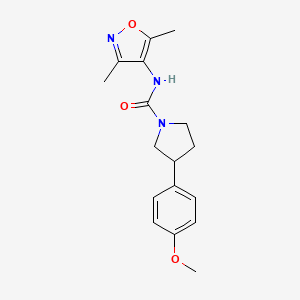 N-(3,5-dimethyl-1,2-oxazol-4-yl)-3-(4-methoxyphenyl)pyrrolidine-1-carboxamide