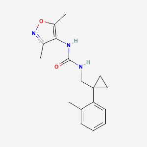 1-(3,5-Dimethyl-1,2-oxazol-4-yl)-3-[[1-(2-methylphenyl)cyclopropyl]methyl]urea