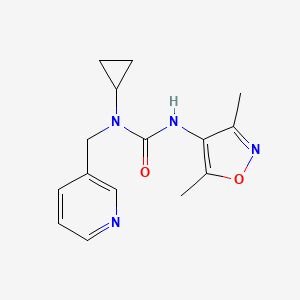 1-Cyclopropyl-3-(3,5-dimethyl-1,2-oxazol-4-yl)-1-(pyridin-3-ylmethyl)urea