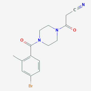 3-[4-(4-Bromo-2-methylbenzoyl)piperazin-1-yl]-3-oxopropanenitrile