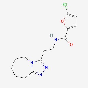 5-chloro-N-[2-(6,7,8,9-tetrahydro-5H-[1,2,4]triazolo[4,3-a]azepin-3-yl)ethyl]furan-2-carboxamide