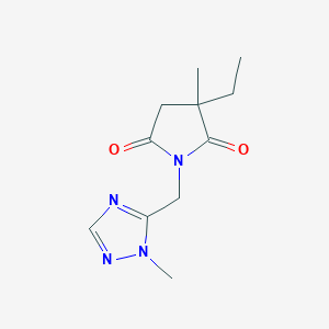 3-Ethyl-3-methyl-1-[(2-methyl-1,2,4-triazol-3-yl)methyl]pyrrolidine-2,5-dione