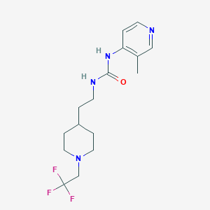 1-(3-Methylpyridin-4-yl)-3-[2-[1-(2,2,2-trifluoroethyl)piperidin-4-yl]ethyl]urea