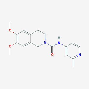 6,7-dimethoxy-N-(2-methylpyridin-4-yl)-3,4-dihydro-1H-isoquinoline-2-carboxamide