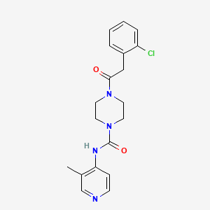 4-[2-(2-chlorophenyl)acetyl]-N-(3-methylpyridin-4-yl)piperazine-1-carboxamide