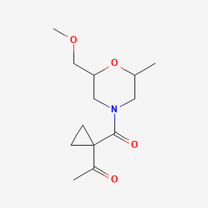 1-[1-[2-(Methoxymethyl)-6-methylmorpholine-4-carbonyl]cyclopropyl]ethanone