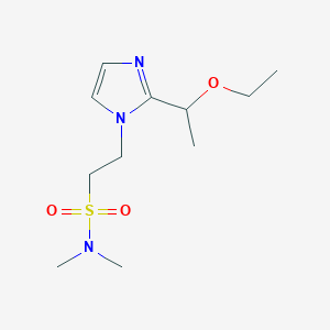 2-[2-(1-ethoxyethyl)imidazol-1-yl]-N,N-dimethylethanesulfonamide