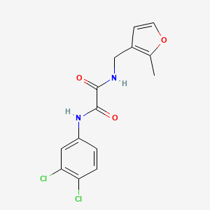 N'-(3,4-dichlorophenyl)-N-[(2-methylfuran-3-yl)methyl]oxamide