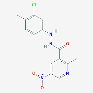 N'-(3-chloro-4-methylphenyl)-2-methyl-5-nitropyridine-3-carbohydrazide