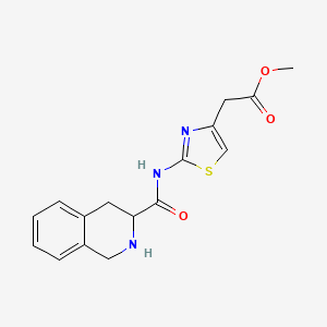 Methyl 2-[2-(1,2,3,4-tetrahydroisoquinoline-3-carbonylamino)-1,3-thiazol-4-yl]acetate