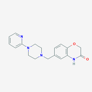 6-[(4-pyridin-2-ylpiperazin-1-yl)methyl]-4H-1,4-benzoxazin-3-one