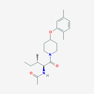 N-[(2S,3S)-1-[4-(2,5-dimethylphenoxy)piperidin-1-yl]-3-methyl-1-oxopentan-2-yl]acetamide