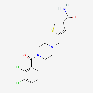 5-[[4-(2,3-Dichlorobenzoyl)piperazin-1-yl]methyl]thiophene-3-carboxamide