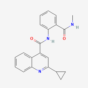 2-cyclopropyl-N-[2-(methylcarbamoyl)phenyl]quinoline-4-carboxamide