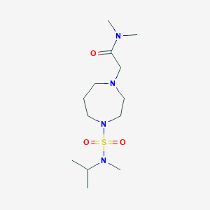 N,N-dimethyl-2-[4-[methyl(propan-2-yl)sulfamoyl]-1,4-diazepan-1-yl]acetamide