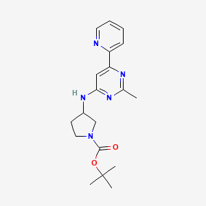 Tert-butyl 3-[(2-methyl-6-pyridin-2-ylpyrimidin-4-yl)amino]pyrrolidine-1-carboxylate